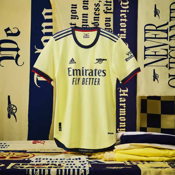 adidas Launch Arsenal 21/22 Away Shirt - SoccerBible