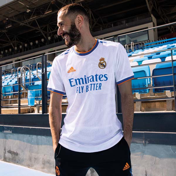 Real Madrid unveil new 2021-22 home kit with blue and orange trim
