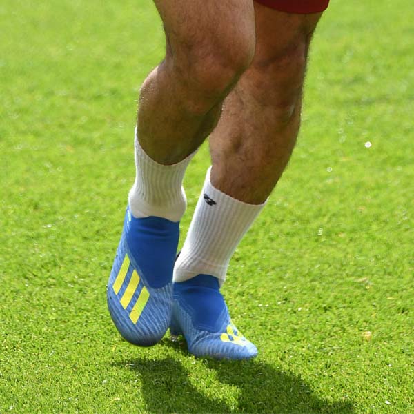 Mo Salah Trains In adidas X 18+ Launch Colourway - SoccerBible