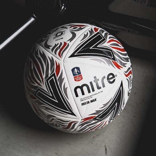 Mitre Delta Replica FA Cup Fußball Ball Trainingsball 30 Paneele Design Soccer 