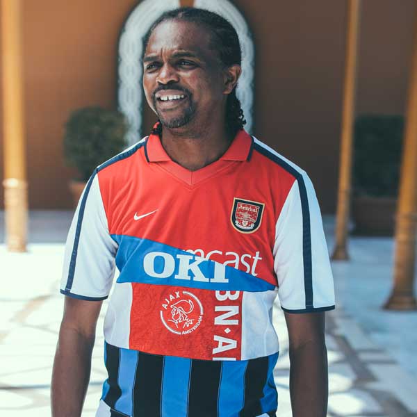 Nwankwo Kanu Receives Career Mash-Up Jersey - SoccerBible